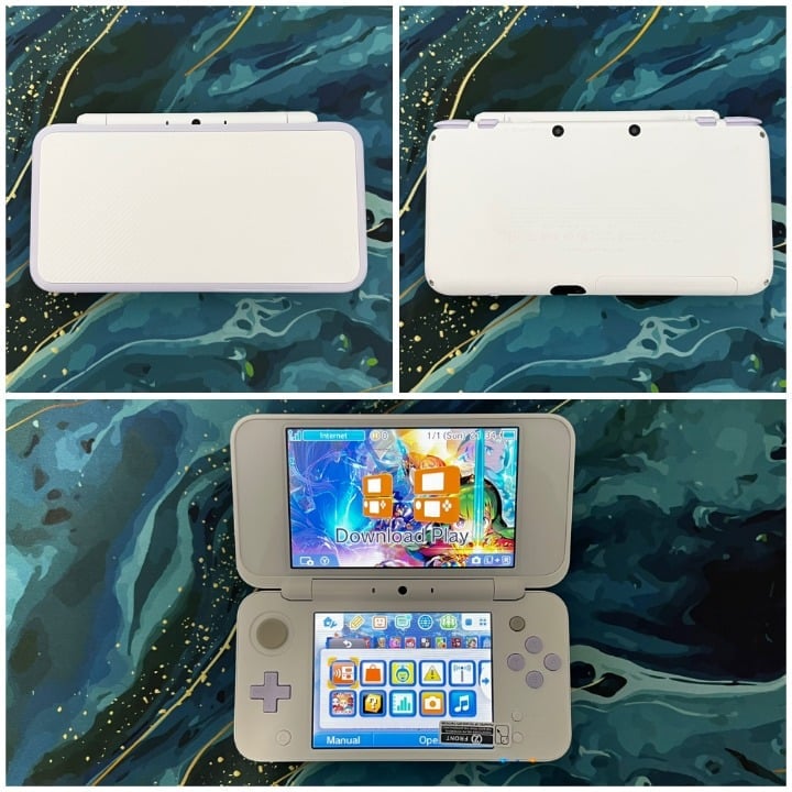 New Nintendo 2DS LL Lavender (Case/Charger/Screen Protector/Grip)
