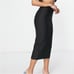Band Of Stars (ASOS) premium bandage pencil midi skirt in black