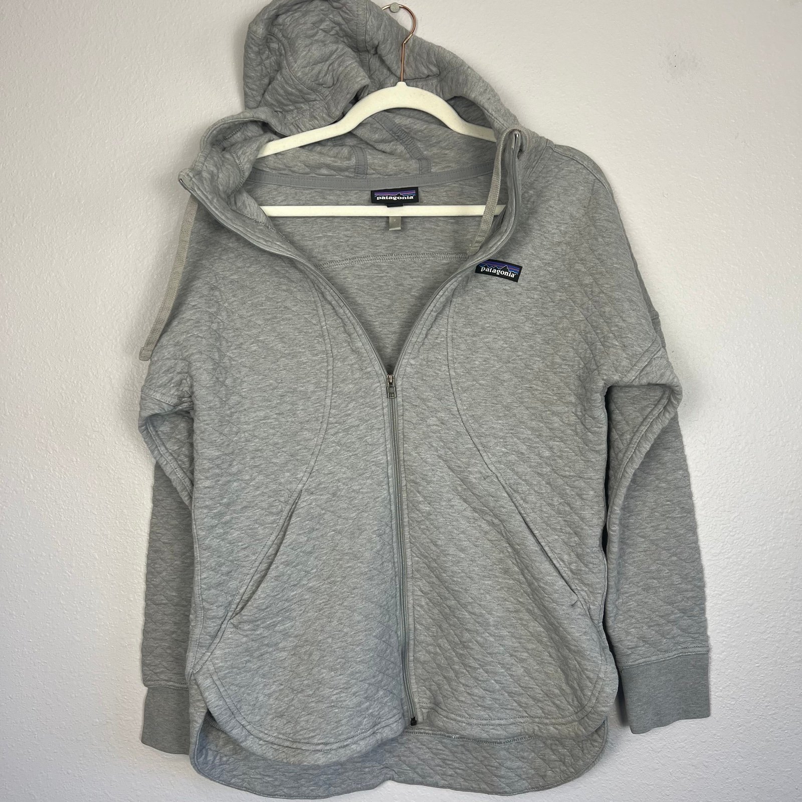 Patagonia Organic Cotton Quilt Full-Zip Hoodie - Small