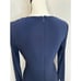 NWT Lauren by Ralph Lauren Women's 4 Navy Blue Jersey Dress Sequin Long Sleeve