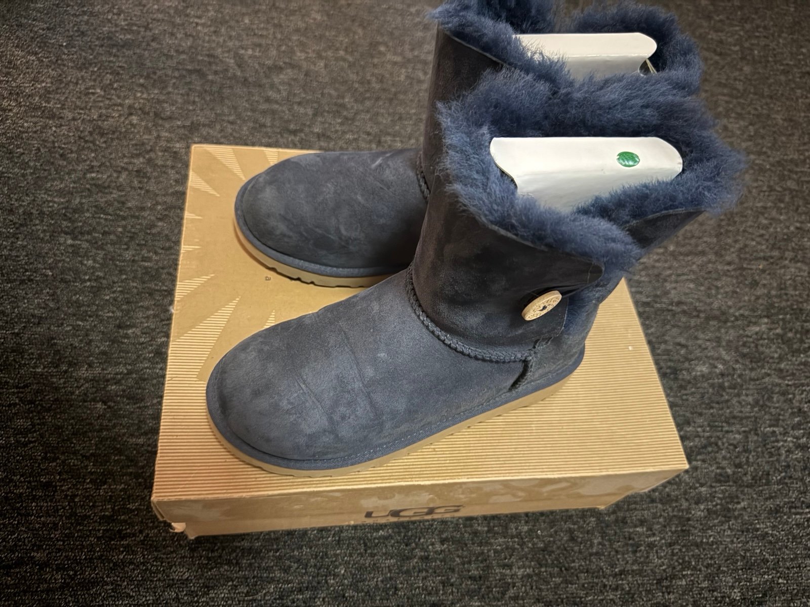 UGG Australia Bailey Button Blue Boots