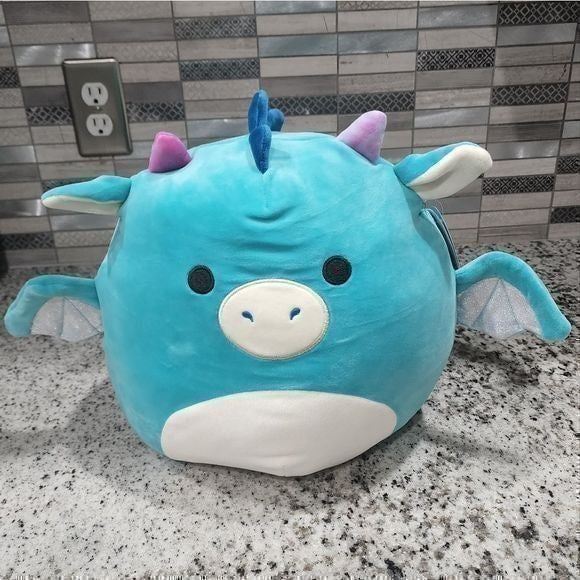 Squishmallows teal Tatiana 12 dragon new!!!