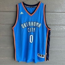 Adidas Russell Westbrook #0 Oklahoma City Thunder OKC NBA Jersey Men Sz XXL (+2)