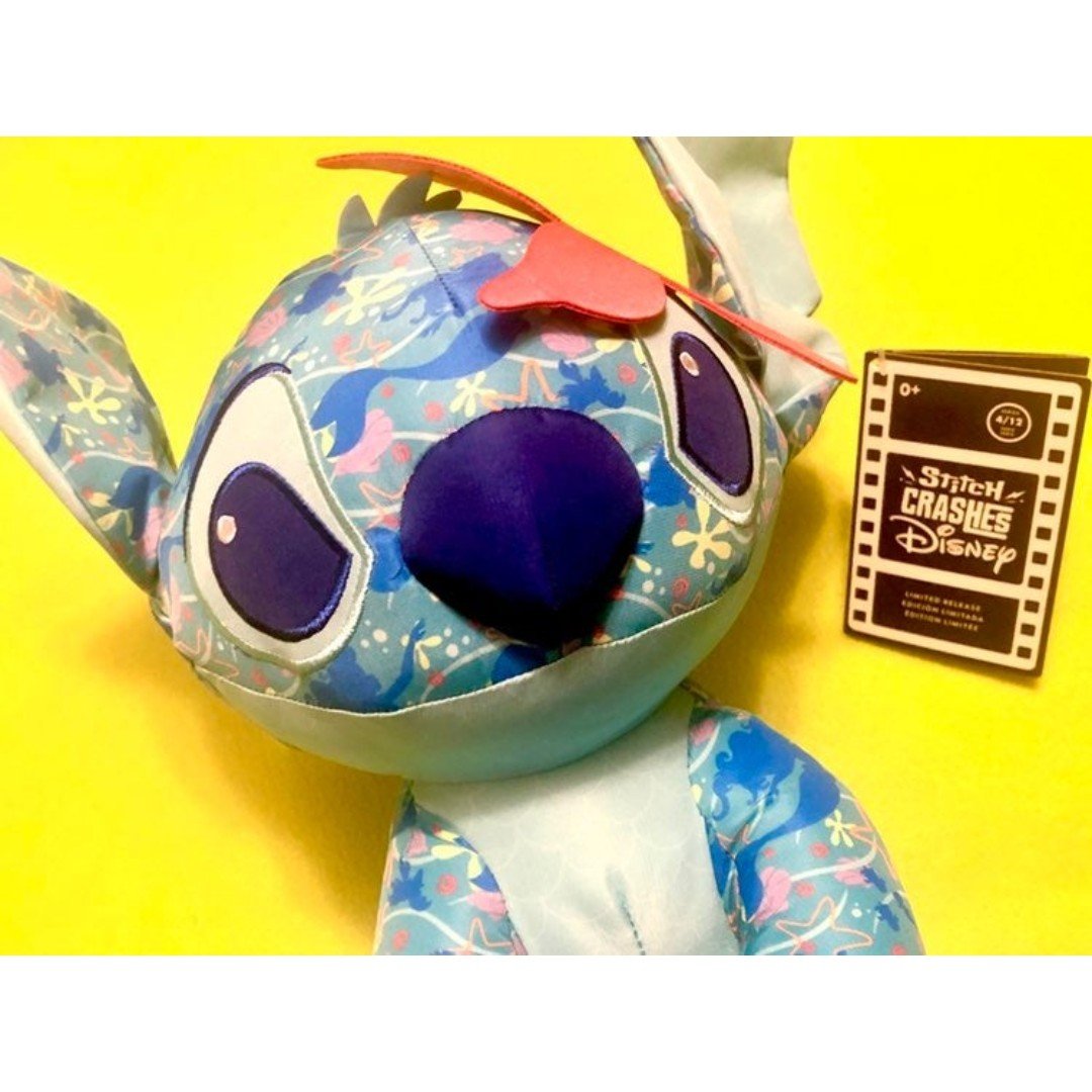 Stitch Crashes Ariel Little Mermaid Disney Disneyland Stuffed Animal Plush