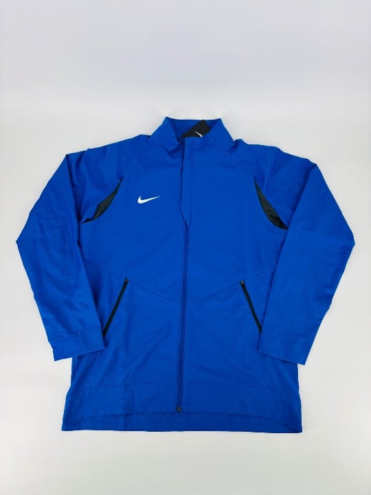 New Nike Men's Dri-Fit Basketball Jacket Blue/Black Size: L Athletic Wear!