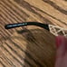 Tory Burch Gold Lattice Laser Cut Sunglasses With Orange Case