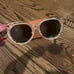 Tory Burch Gold Lattice Laser Cut Sunglasses With Orange Case