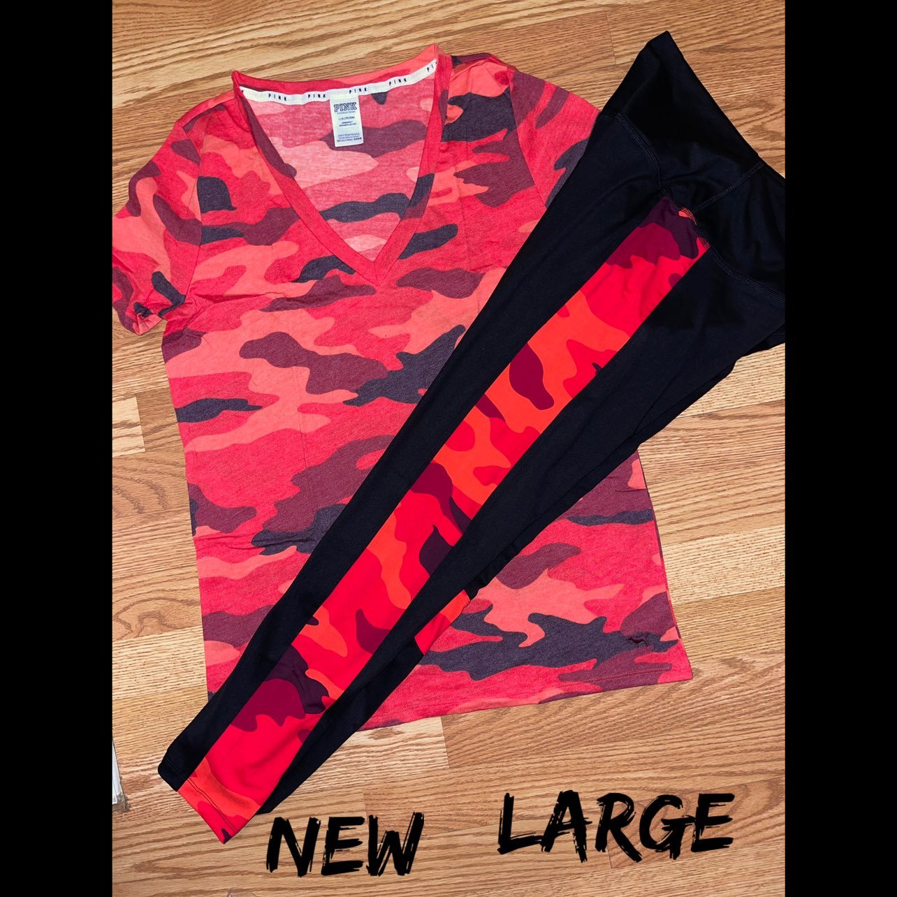 VS Pink Camo Ultimate Leggings T-Shirt