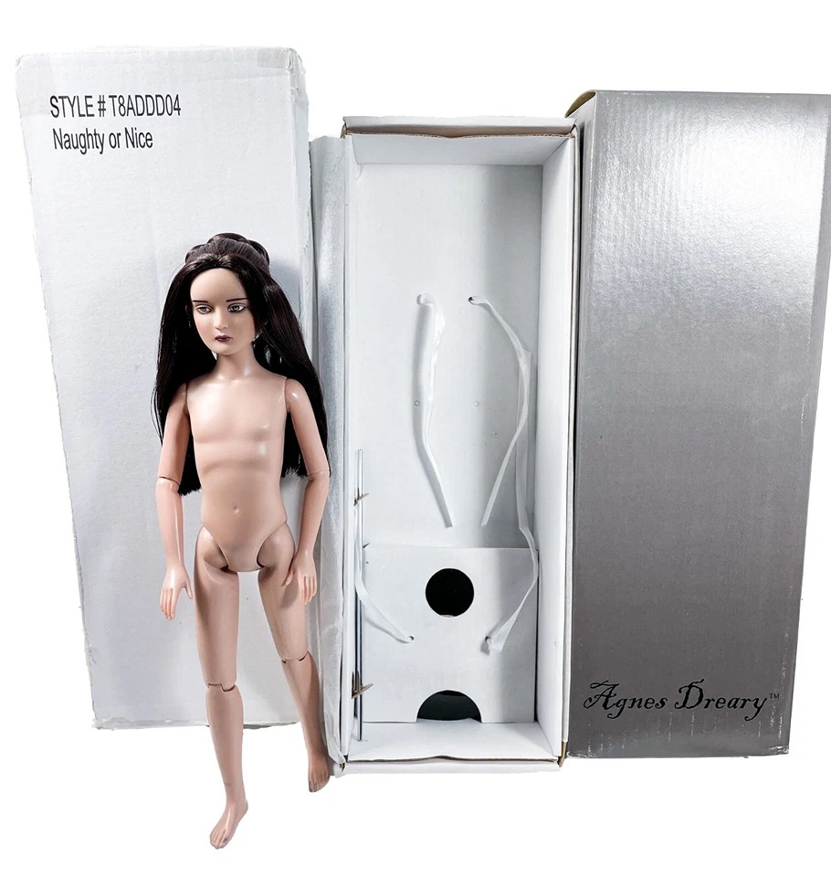 Tonner | 2007 12" Agnes Dreary NAUGHTY OR NICE Nude Doll Stand Box Shipper HTF