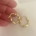 Solid 10k Gold Twisted Hoop Earring