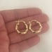 Solid 10k Gold Twisted Hoop Earring