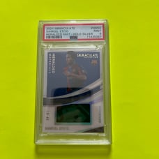 Samuel Eto'o 2021 Panini Immaculate HM-SE Heralded Materials Silver Patch /49