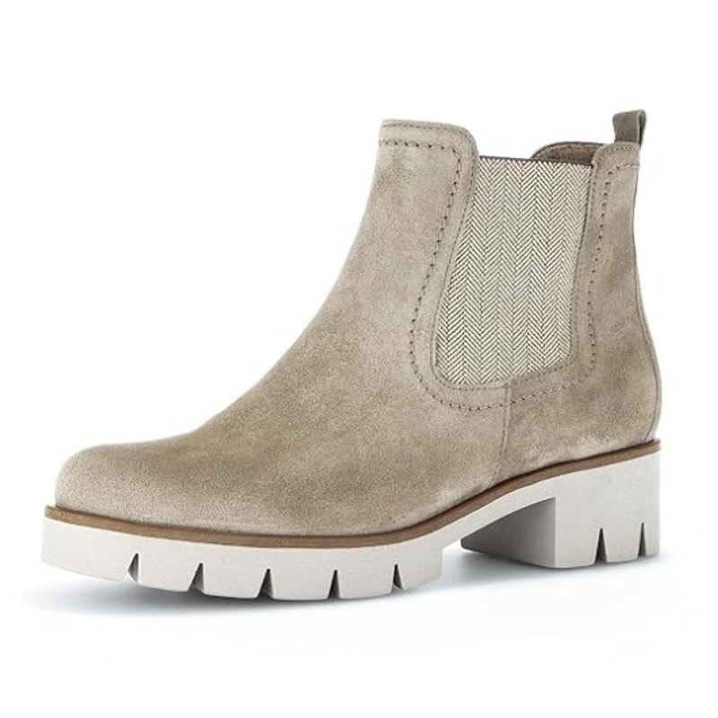 Gabor Womens 31.710 Chelsea Boot UK 6 US 8.5 Cream Beige Leather NIB