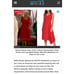 Donna Karan Women’s Plus Asymmetric Hem Red Scuba Dress 16