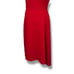 Donna Karan Women’s Plus Asymmetric Hem Red Scuba Dress 16