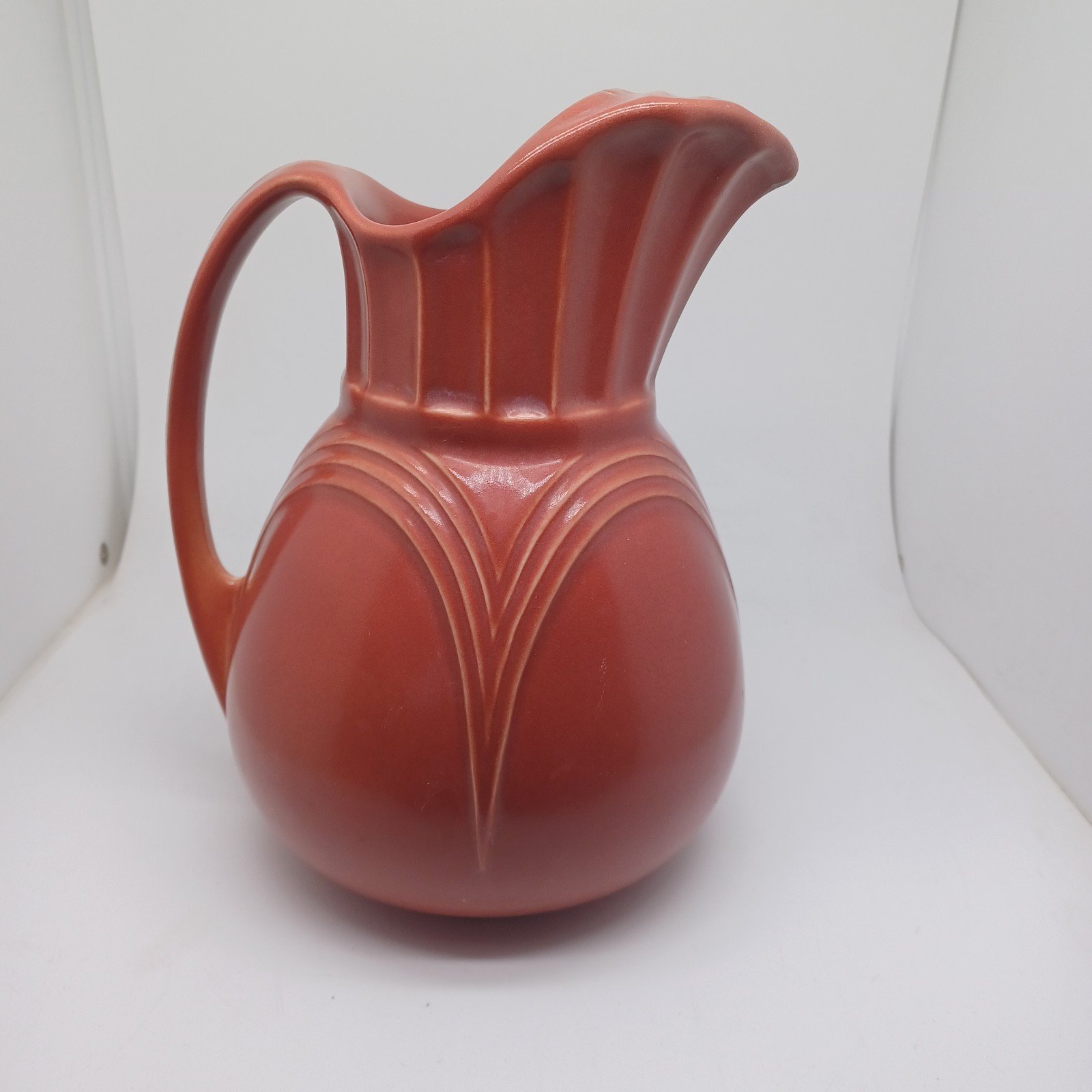 Extremely Rare Abingdon Pottery, 7 Cup Pitcher, #200