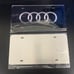 Audi Brand New Front Vanity Metal Plate Frame Holder (2 Pack)