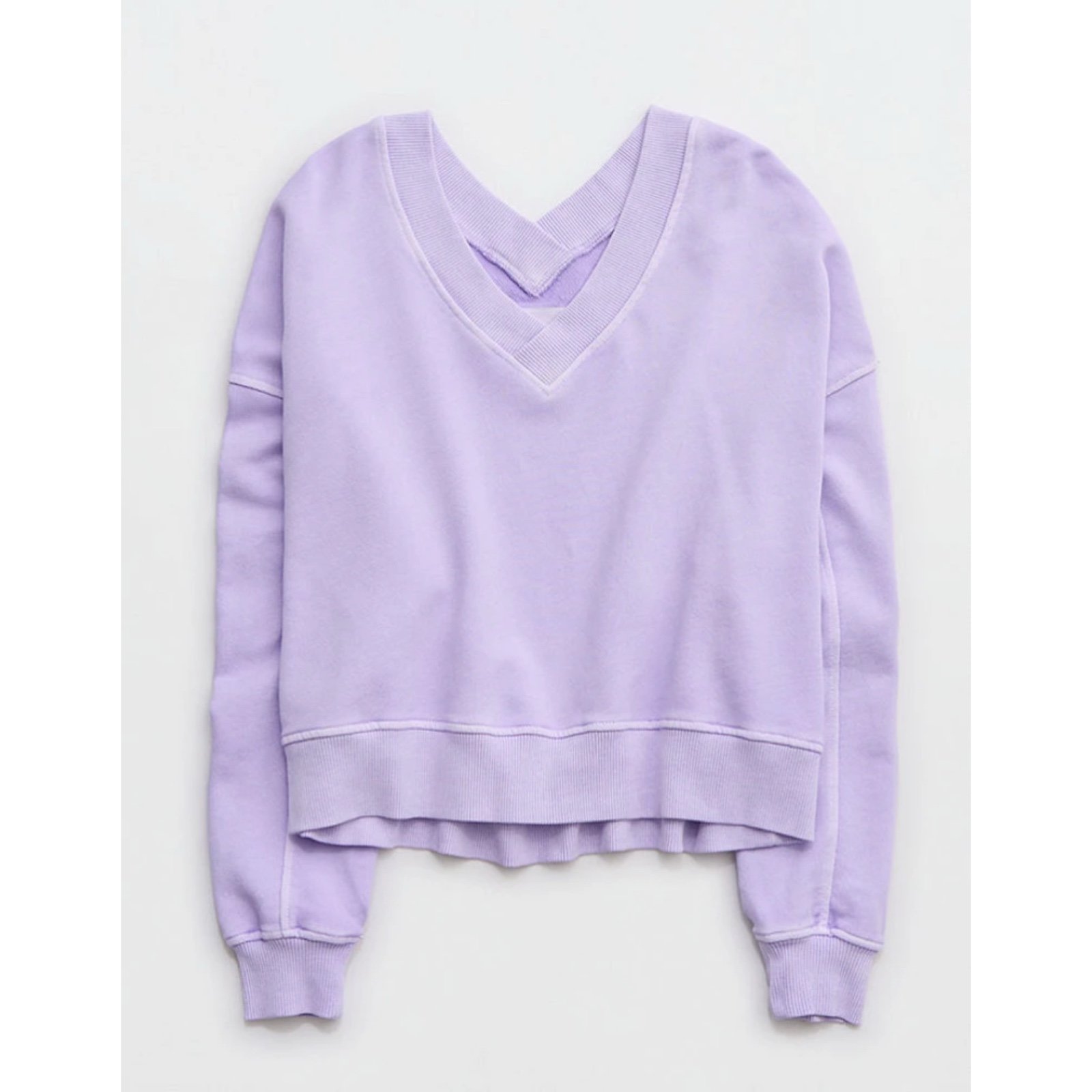 AERIE House Party Sweatshirt in Lavender