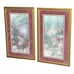 Set (2) Lina Liu FLORAL ART Signed Numbered #691 & 943 Azalea w/ Dogwood Forest