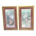 Set (2) Lina Liu FLORAL ART Signed Numbered #691 & 943 Azalea w/ Dogwood Forest