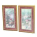 Set (2) Lina Liu FLORAL ART Signed Numbered #691 & 943 Azalea w/ Dogwood Forest