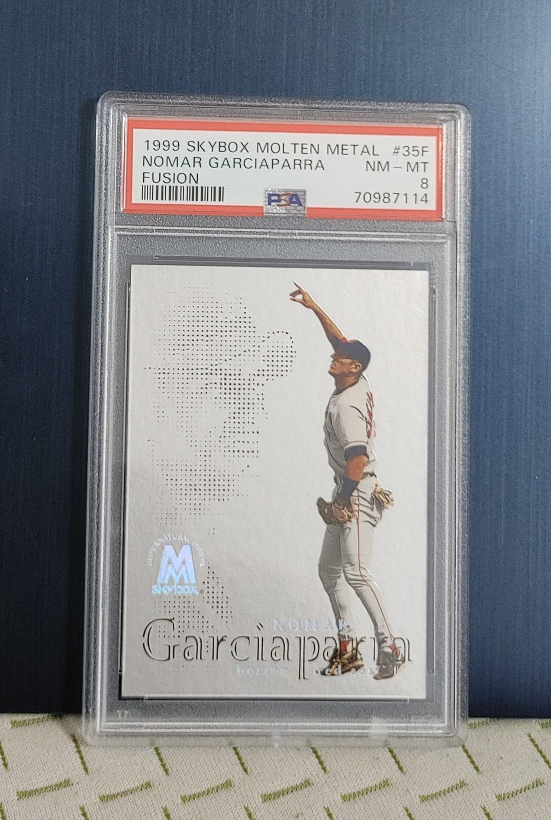 MLB 1999 Nomar Garciaparra Molten Metal Fusion PSA 8 BOSTON REDSOX (pop 1) N-H