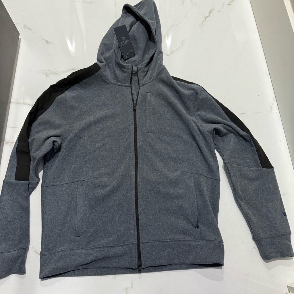 VRST Pinnacle Polar Fleece Hoodie Full Zip Navy Large 98