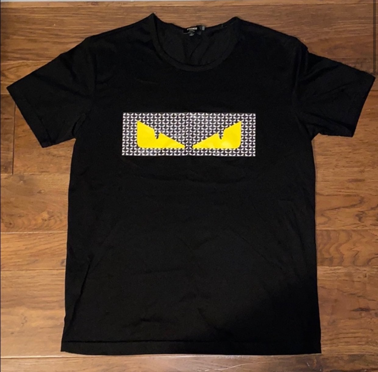 Fendi box logo t shirt sale