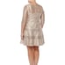 Kay Unger Gold Lace Tiered Cocktail Dress| Size 16W