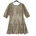 Kay Unger Gold Lace Tiered Cocktail Dress| Size 16W