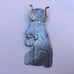 Vintage silvertone egyptian pendant….detailed