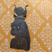 Vintage silvertone egyptian pendant….detailed