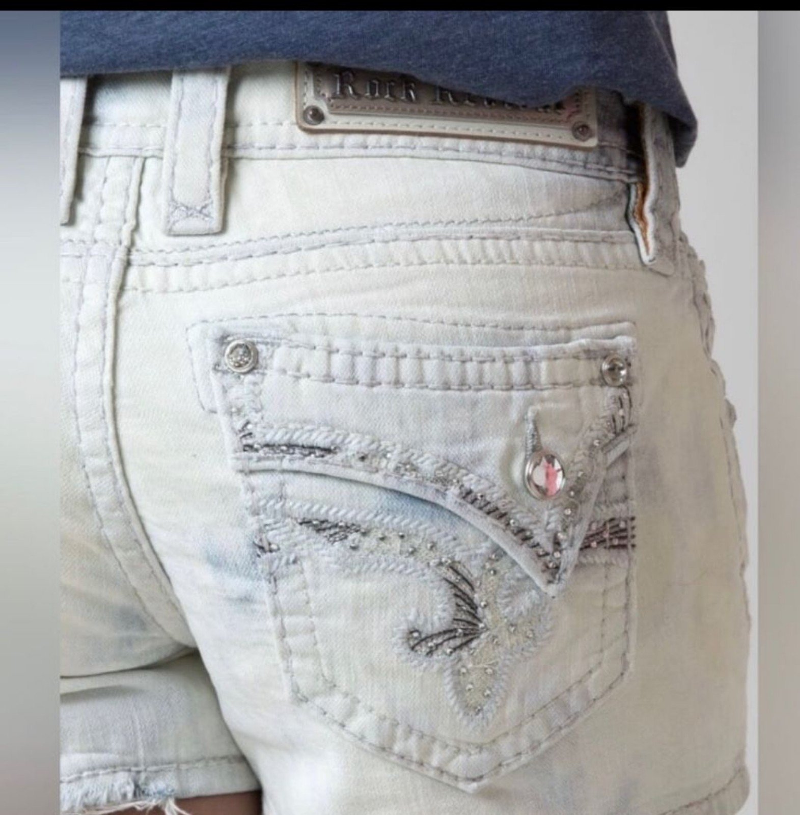 Rock Revival Distressed HTF Julieya Jean Shorts, 30(10)