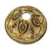 Vintage Ceiling Light Mount Cream and Gold Painted 5.5