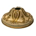 Vintage Ceiling Light Mount Cream and Gold Painted 5.5