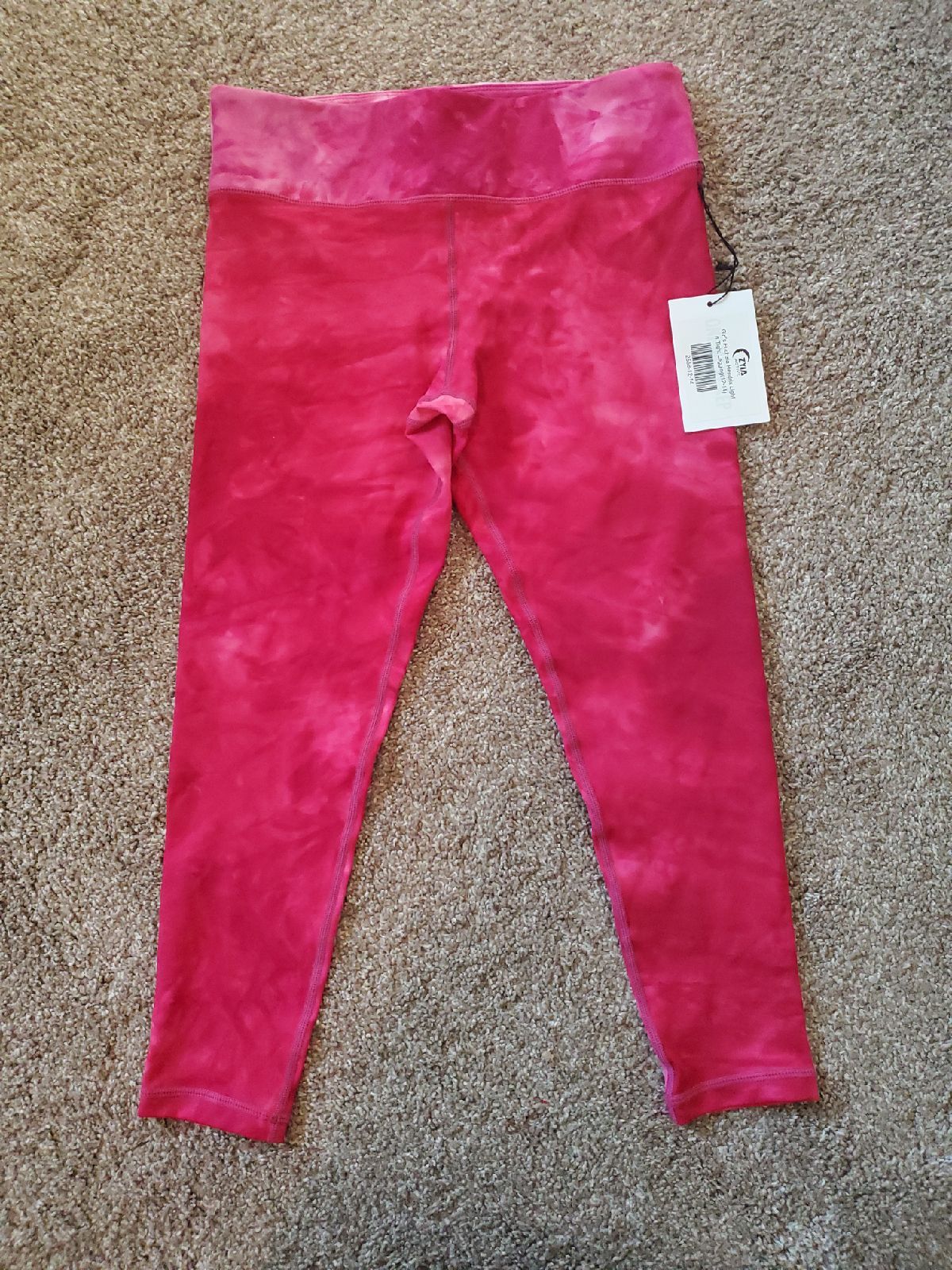 Zyia girl's fuchsia hendrix leggings 12-