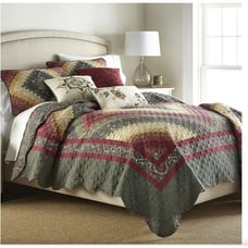 Donna Sharp Spice Postage Stamp Polyester Quilt(WS39)