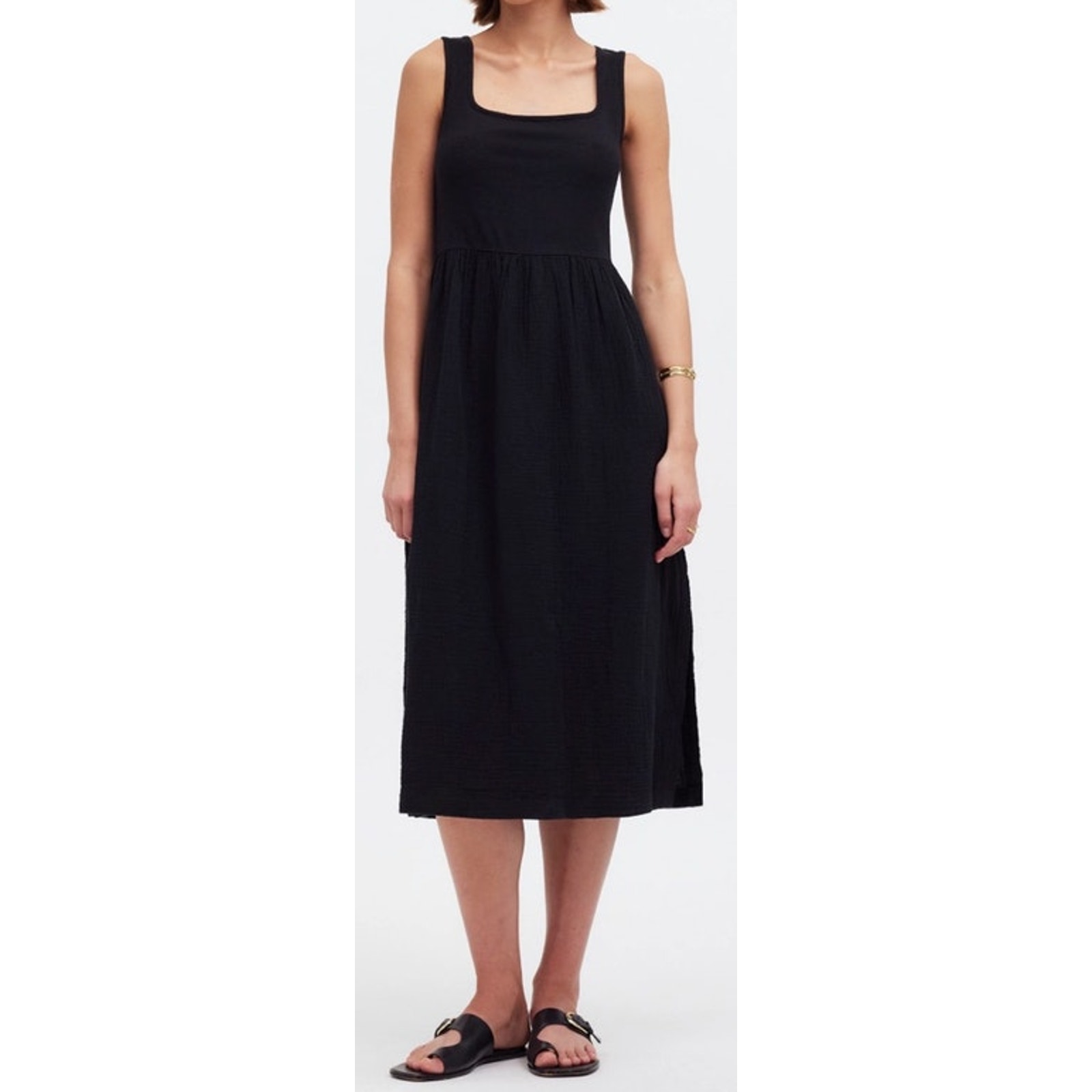 Madewell Knit Tank Midi Flowy Summer Casual Dress US Women's M New