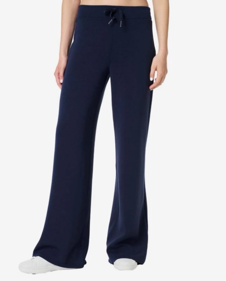 Spanx AirEssentials Wide Leg Pants in Timeless Navy