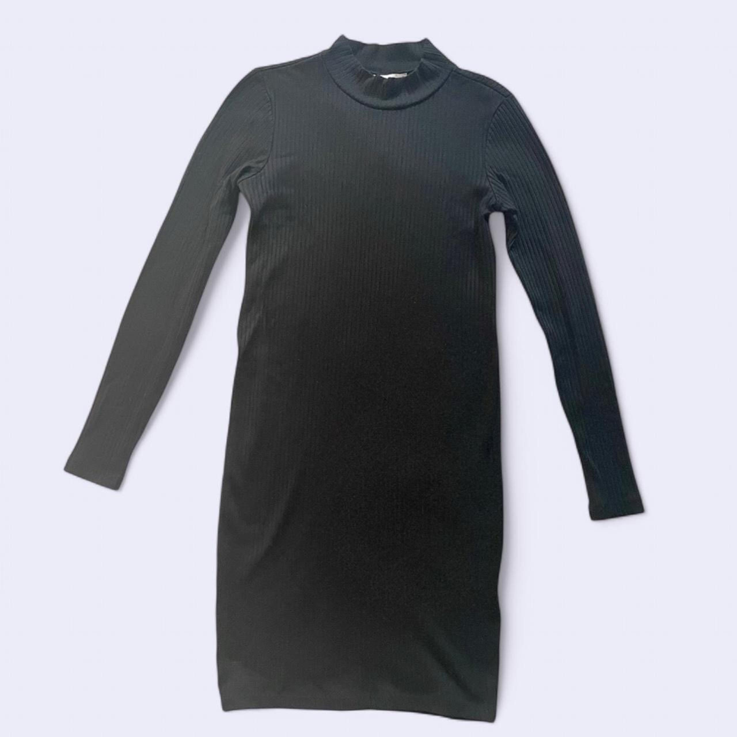 H&M Black Bodycon Turtleneck Dress