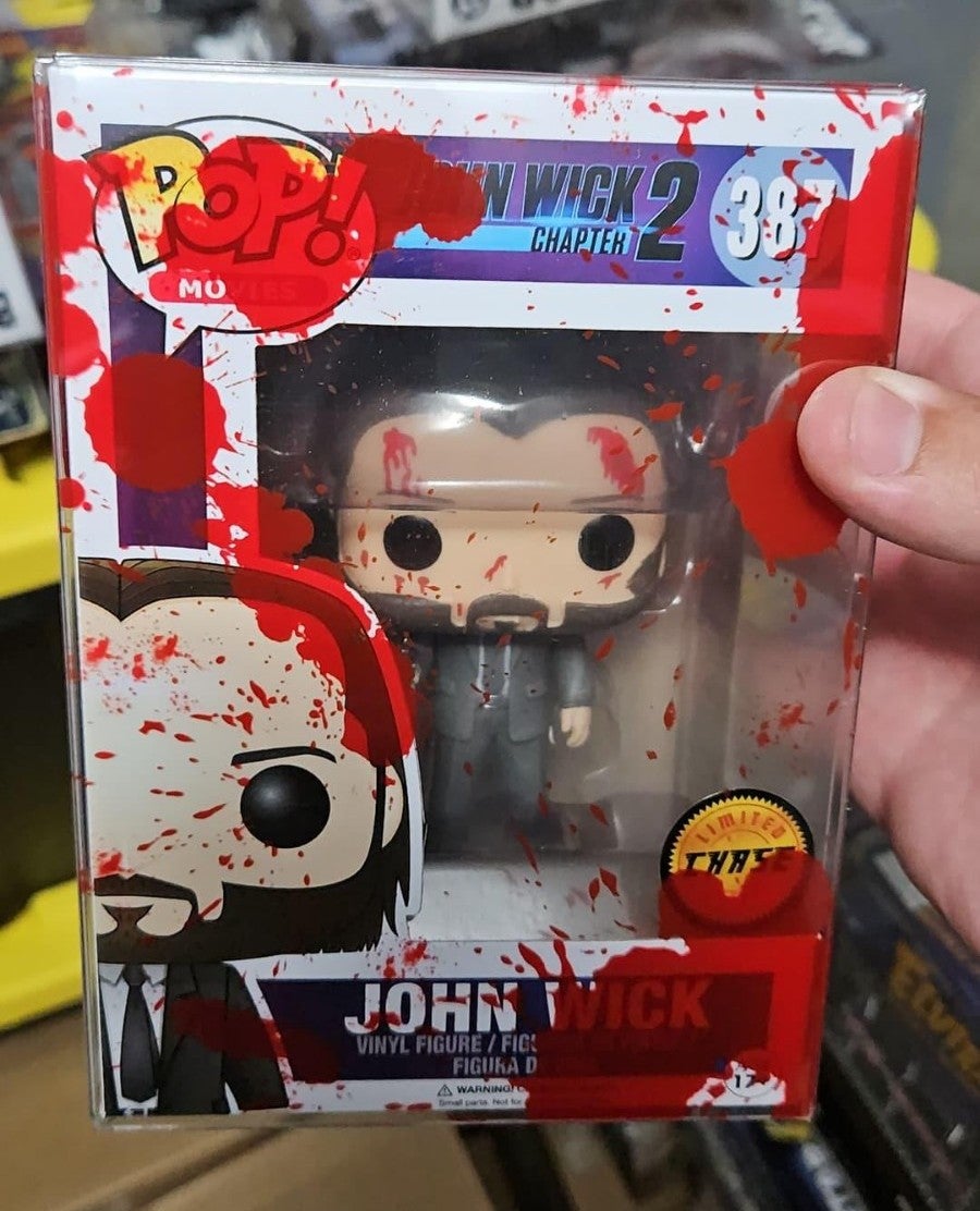 John Wick 2 Funko Pop #387 Chase and Regular Set. Bloody Protector!