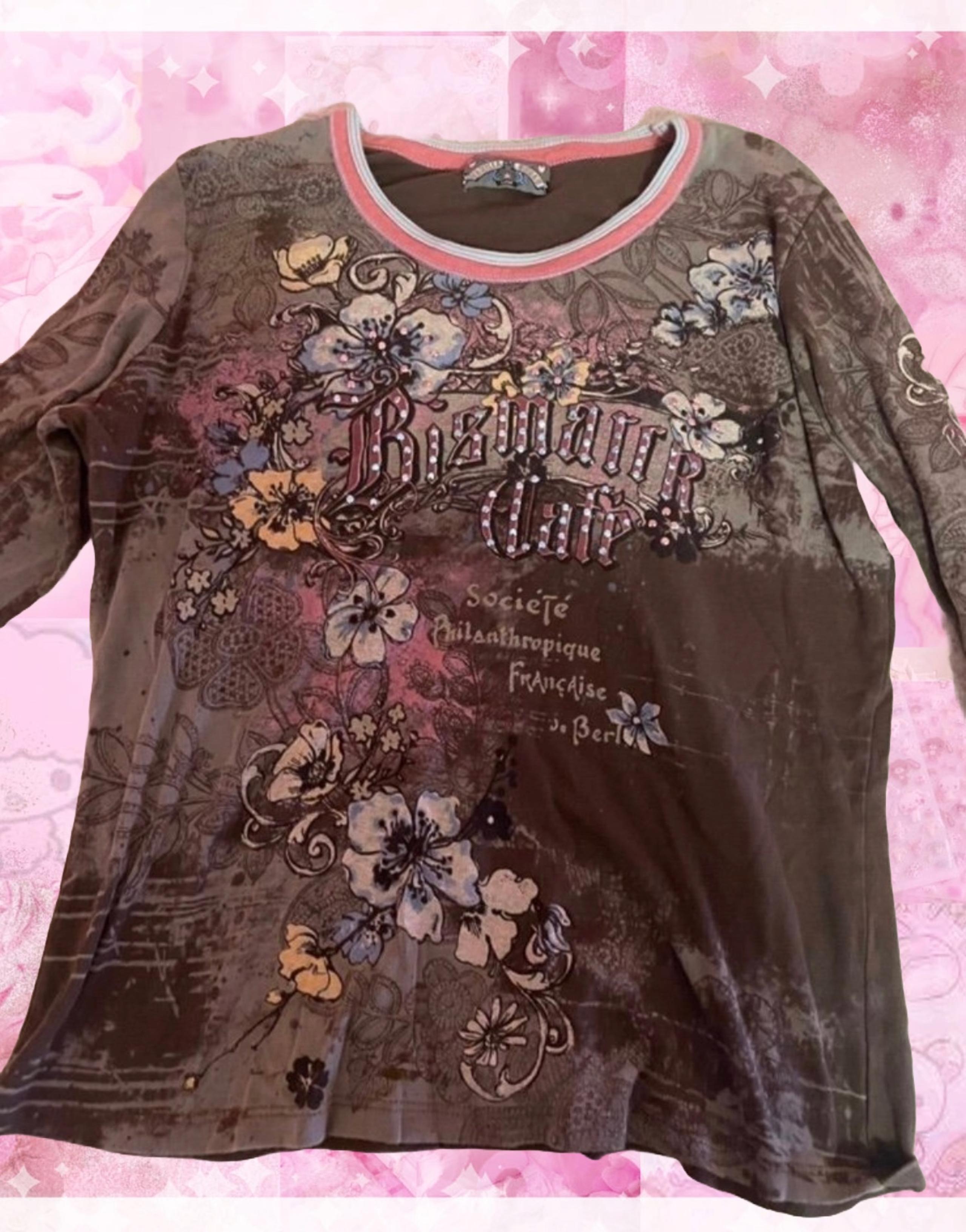 Vintage Y2K Cutecore Vanilla Sugar whimsical gothic long sleeve shirt ☆.。.:*・゜☆