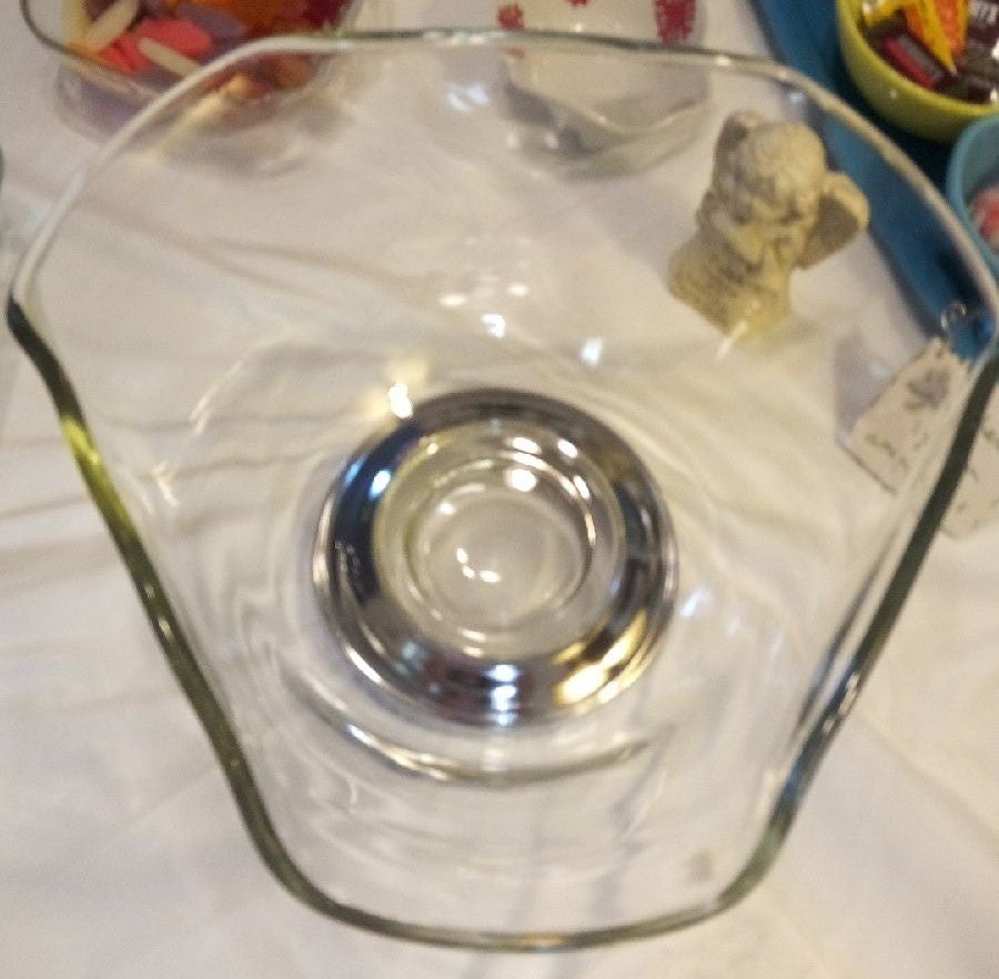 RARE SHAPED, SOLID GLASS, 1/4 THICK