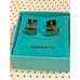 Tiffany & Co Atlas Titanium Roman Numeral CuffLinks