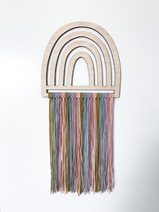Wooden Rainbow Nursery Decor