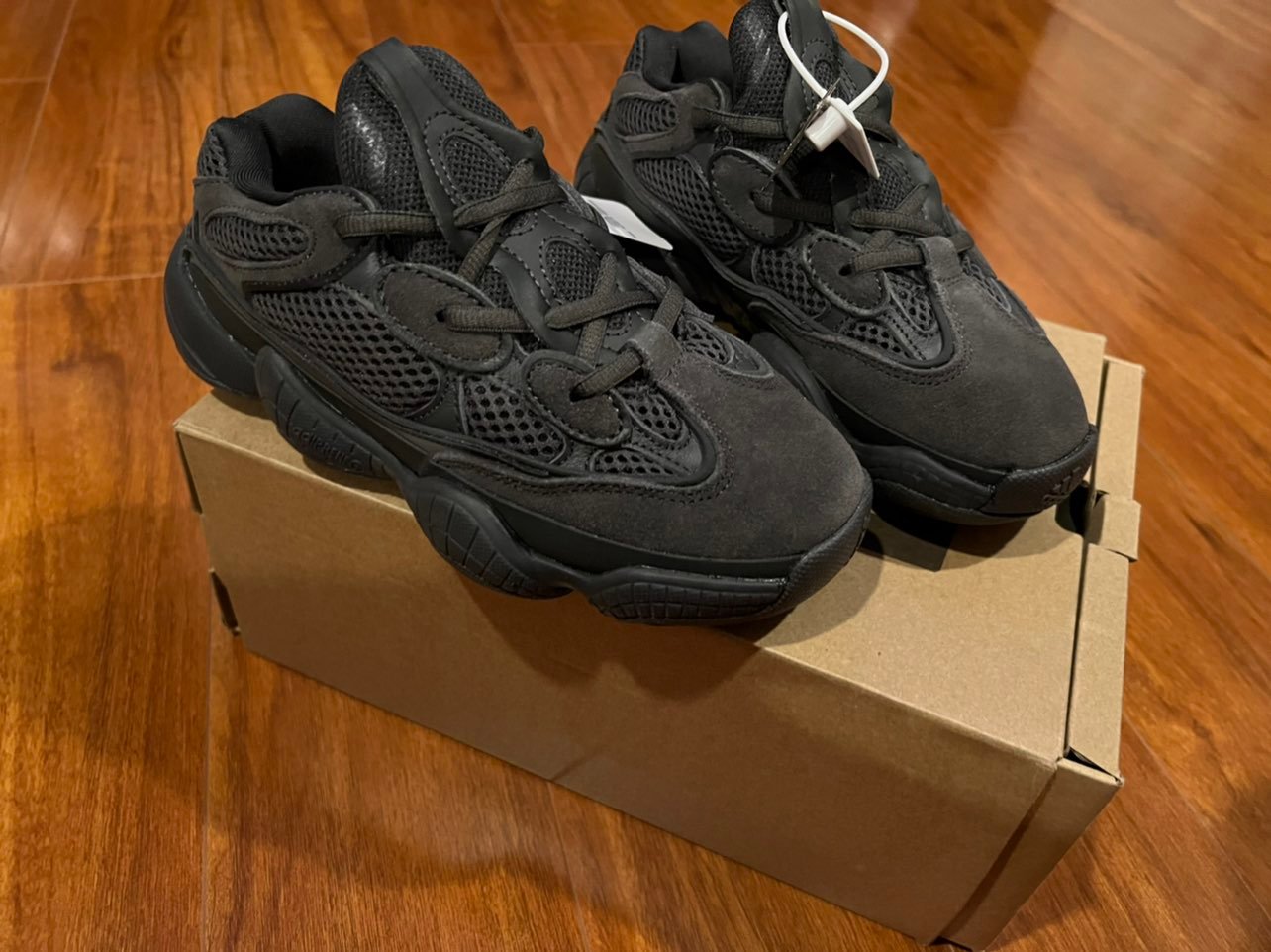 black sneakers