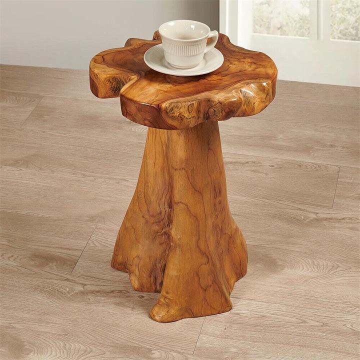 Tree Stump Side Table 19.5 H, Rustic