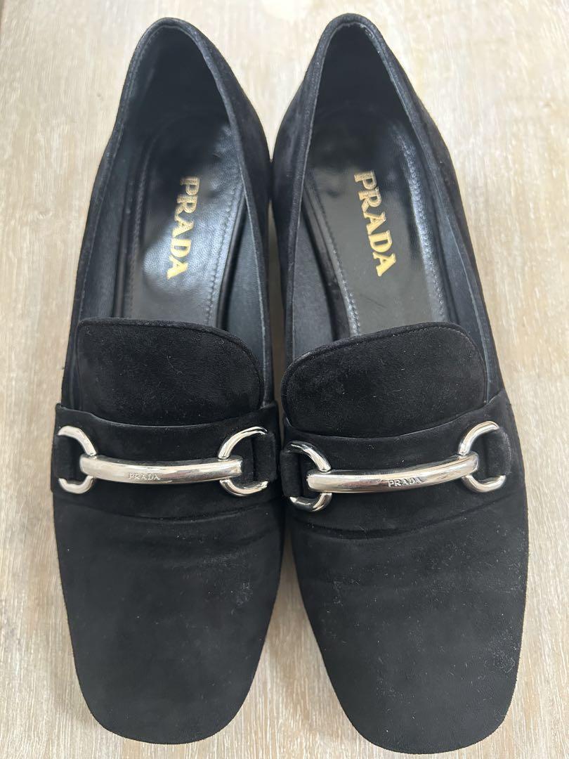 Prada Velvet Loafers, size 36.5
