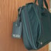 Tumi double expansion travel satchel briefcase, hunter green