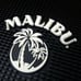 MALIBU Coconut Rum Square BAR MAT Black Palm Trees Bartender Tropical Liquor S